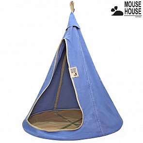 Подвесной гамак-качели, диаметр 110 см, джинс светлый (Mouse House, 6597RT)